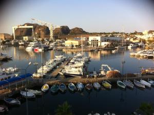 a group of boats docked in a harbor at Appartement Vieux Port in La Ciotat