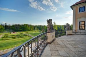Vrt pred nastanitvijo Château Liblice