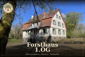 a book cover of a house with the words forests oc at Schellnhof Forsthaus am Waldrand in Nidda