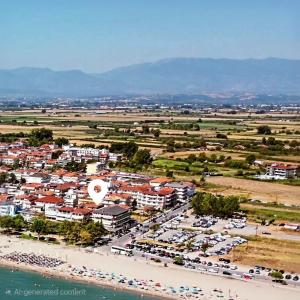 an aerial view of a city with a beach at Julsun apartment in Olympic Beach