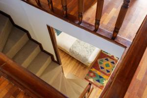 an overhead view of a stairway with at Kanishka, Manali - AM Hotel Kollection in Manāli