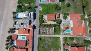 an overhead view of a bunch of houses at Pitimbu Beach House Rosi in Pitimbu