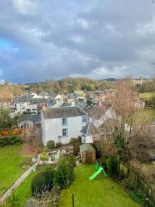 an aerial view of a residential neighborhood with houses at The Nook Dunblane in Dunblane