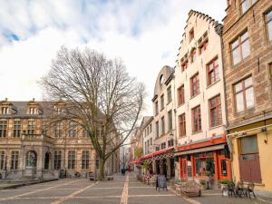a street in a city with many buildings at Stylish Duplex for 6 in Antwerp in Antwerp