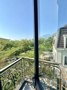 a view from the balcony of a house at Soleil Crown Boutique in Thôn Trường Giang