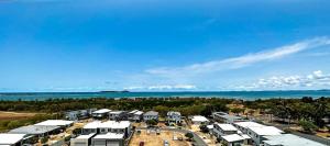 an aerial view of a row of camper homes at WhitsunStays - The Regal (2br/2bth, Central) in Mackay