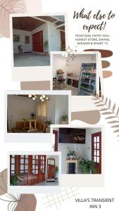 a collage of photos of a living room and a house at Villas Transient Inn in San Juan