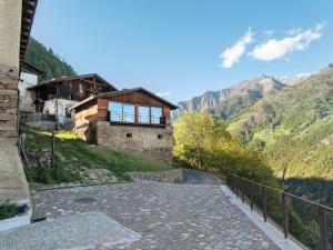 a house on the side of a mountain at Chalet Oberjuval in Kastelbell-Tschars