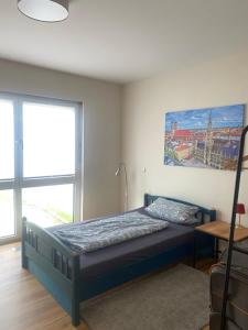 Postel nebo postele na pokoji v ubytování Ferienwohnung Bacher 2
