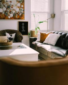 a living room with a couch and a coffee table at Tura campany ltd in Kigali