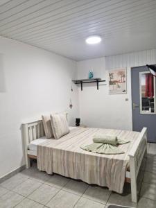 a bedroom with a large bed in a room at Cayenne MIRZA 2 Confort T2 in Cayenne
