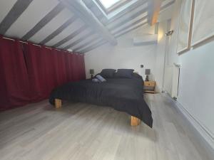 a bedroom with a large bed in a room at Cocon des Arènes Nîmes Centre 18 couchages in Nîmes