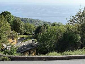 a house sitting on the side of a road at M Villa Pelion in Tsagarada