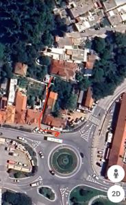 an overhead view of an intersection in a city at Apartment Mia in Dubrovnik