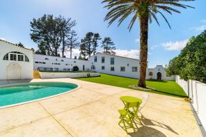 a house with a pool and a palm tree at Quinta do Outeiro by Soulplaces in Almargem