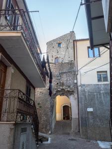 an alley in an old building with an archway at Da Nonna Pasqualina in Ciorlano