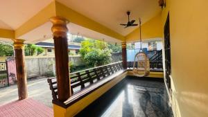 a view from the balcony of a house at Dream Stay in Varkala