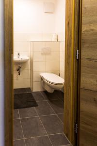 Koupelna v ubytování Haus Sandeck