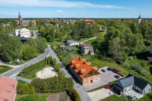 an aerial view of a house in a city at H7 Stuudiokodud- SELF CHECK-IN in Viljandi +24 photos
