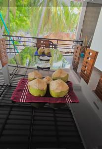 a group of food on a grill on a boat at Blu Laguna Beach Homestay, Agatti Island, Lakshadweep - Only For Indian Nationals with valid entry permit in Agatti