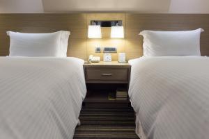 Voodi või voodid majutusasutuse Santos Hotel toas