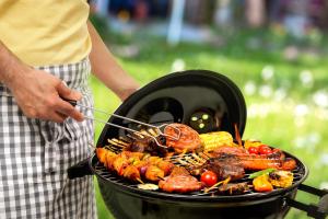 Kemudahan BBQ tersedia untuk tetamu di vila ini