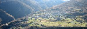 a view of a village on a mountain at Posada San Miguel in RIonansa