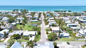 an aerial view of a resort town with the ocean at A Place in Paradise Unit B in Anna Maria