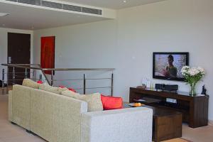 TV tai viihdekeskus majoituspaikassa Bon Apartment