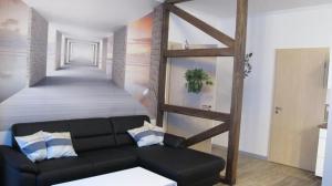 Llit o llits en una habitació de Ferienwohnungen Villa Waldblick