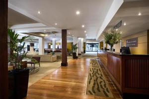 a lobby of a hotel with a reception desk at Rendezvous Heritage Hotel Auckland in Auckland +68 photos