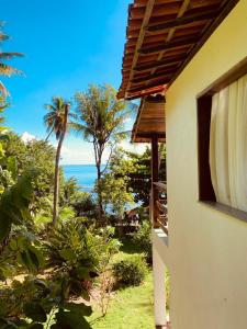 a view of the ocean from a house at Domingas in Ilha de Boipeba