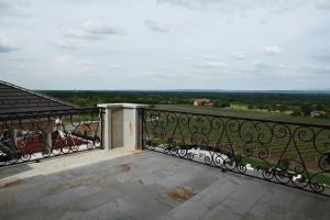 a view from the balcony of a house at Djordjevic Estate Winery in Lapovo