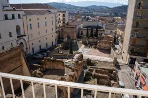 an aerial view of a city with buildings at B&B 10 mt dal duomo in Benevento