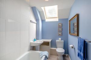 a bathroom with a white toilet and a sink at 3 Bed in Coldstream oc-c39085 in Coldstream +30 photos