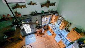 an overhead view of a kitchen in a house at FireFly Acres in Sparta