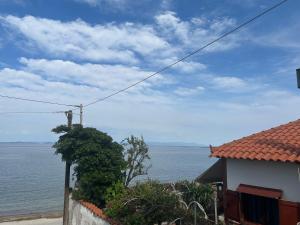 a view of the ocean from a house at Mystegna beach 1 in Skala Mistegnon