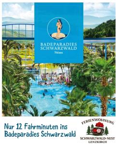 a collage of photos of the backyards of a beach resort at Schwarzwald-Nest Lenzkirch in Lenzkirch