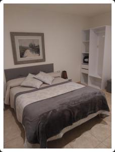 a bedroom with a large bed in a room at Apartament Balcó in Sant Quirze de Besora