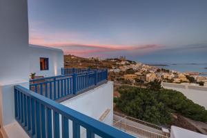 a view from the balcony of a villa at Totem in Ano Syros