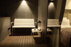 Postel nebo postele na pokoji v ubytování Hotel Gaden
