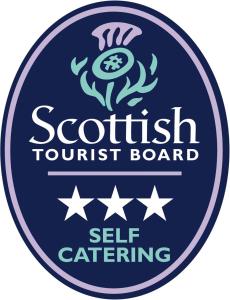 a label for a scottish tourist board with stars at Town Apartments Aberdeen in Aberdeen