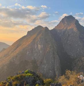 a view of a large mountain with a sky at Nongkhiaw Camping 360 c top mountain view in Nongkhiaw +28 photos