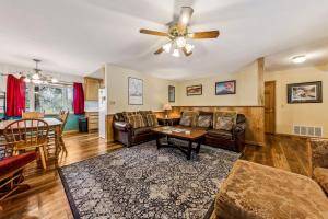 a living room with a couch and a table at 838 Placer Avenue home in South Lake Tahoe