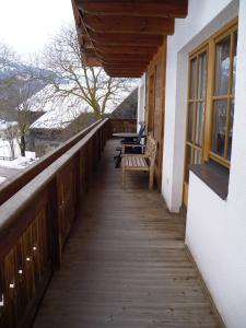 Balkón nebo terasa v ubytování Nagelehof