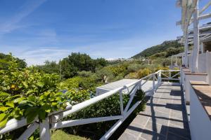 a view of the garden from the balcony of a house at Relais Villa Anna in Anacapri