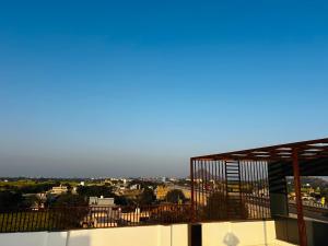 a view of a city from the top of a building at Hotel Rajasthan Inn in Behror +2 photos