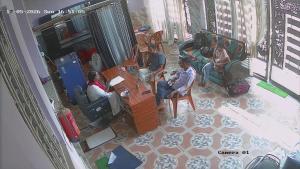 a group of people sitting in chairs in a room at Pallavi girl hostel in Laheria Sarāi