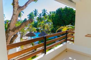 a view from the balcony of a villa at Villa Bako Hôtel in Nosy Be