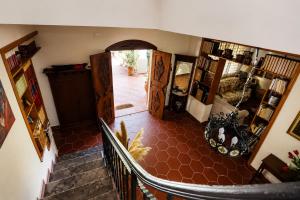 an overhead view of a staircase in a house at Amunì da Vita e Pietro in Carini